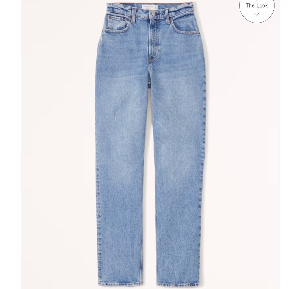 Abercrombie 90s Slim Straight Ultra High Rise Curve Love Size 29/8